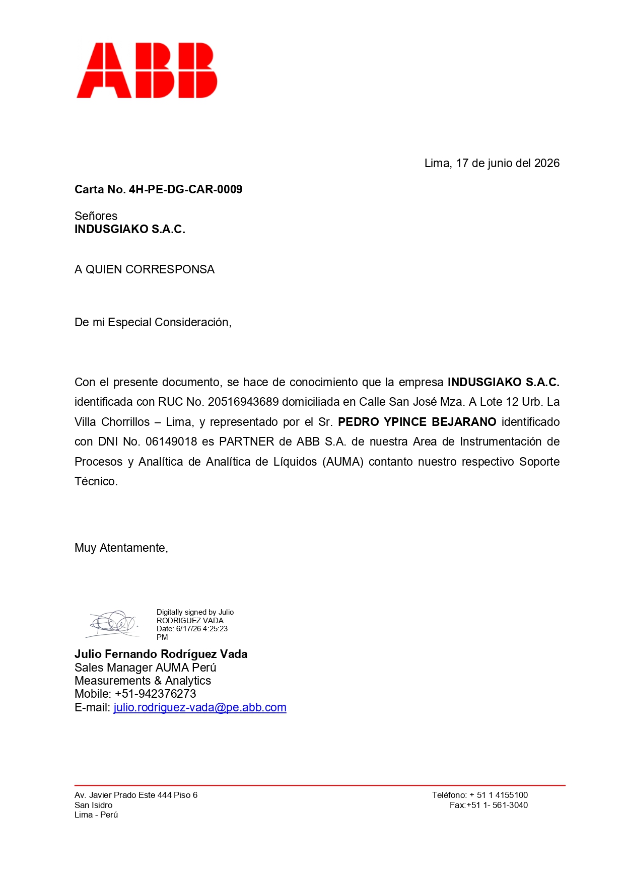 INDUSGIAKO partner de ABB